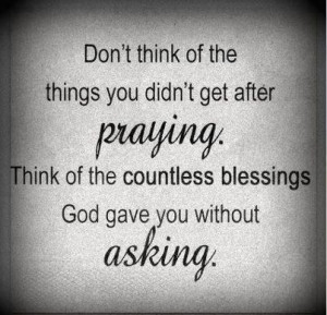 Always remember to give thanks to God