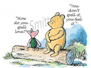 Winne the Pooh and Piglet Quote 4x6 Art Print 