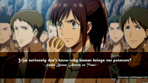 Sasha Braus Attack on Titan Quotes
