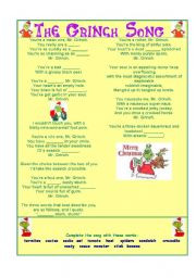 The Grinch Stole Christmas Lyrics