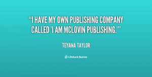... have my own publishing company called 'I Am McLovin Publishing