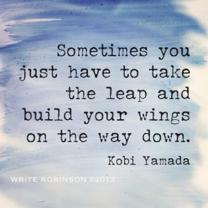 Thought of the day: Just Take a Chance