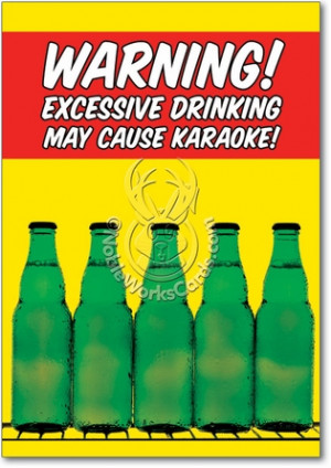 Karaoke Funny Card