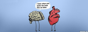 Brain Talking To Heart Facebook Cover