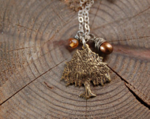 Can't see the forest through th e trees necklace ...