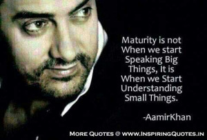 Khan Quotes, Famous Quotes, Thoughts, Sayings by actor Aamir Khan ...