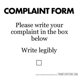 Funny photos funny complaint form joke