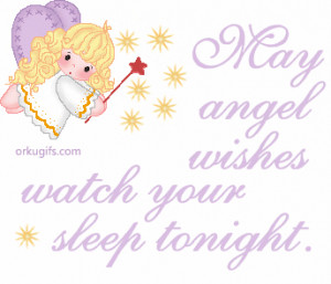 May angel wishes watch your sleep tonight