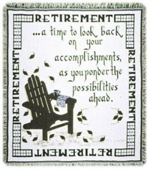 An Original Gift Idea - Throw Quilt with Quote about Retiring