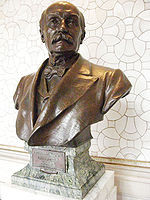 Buste de William Randal Cremer dans le Palais de la Paix de La Haye