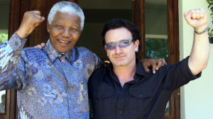 Nelson Mandela With His Hollywood Friends
