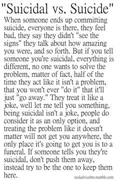 ... . And dont treat it like a joke or just brush it off if they tell you