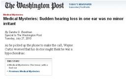 ... article on sudden sensorineural hearing loss quotes Cochrane evidence
