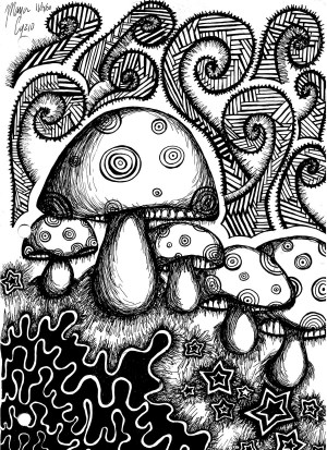 trippy 5 by defictionalization traditional art drawings psychedelic ...