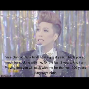 Vice Ganda: Sana hindi na ito yung last year……