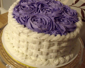 Basket Weave Birthday Cake