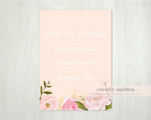 ... Romantic Decor, Rustic Floral Printable, Romantic Card, Family Quote