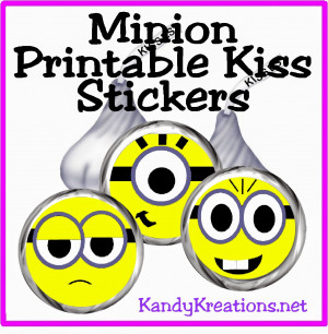 Give your friends and guests some Minion kisses with these free Minion ...