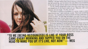 Meg White quote // Nylon