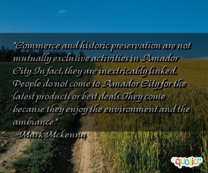 Commerce and historic preservation are not mutually