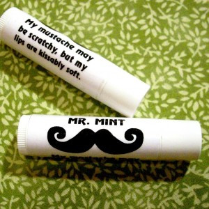 Too dang cute: Mustache Chapstick!! Fun Magnets (or buttons if you ...