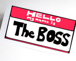 Congratulations card job promotion you're the boss funny illustration ...