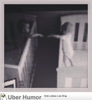 My friend caught his twins on the baby monitor