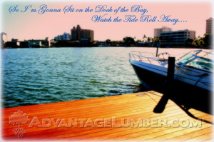 the Dock of the Bay, Watch the Tide Roll Away.... #summer #dock #quote ...