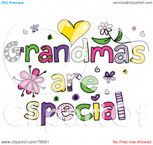 Funny Grandma Cartoon Of colorful grandmas are