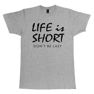 Men-Quote-Tshirt-Screen-Print-Short-Sleeve-Fitness-Motivational-Funny ...