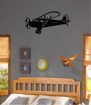 Airplane-b-font-wall-sticker-Boys-Room-decoration-vinyl-wall-quote ...