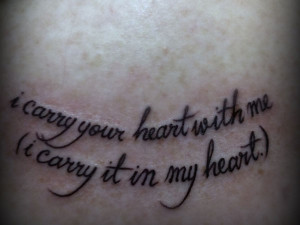 Heart Quote Tattoo