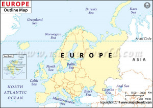europe continent map