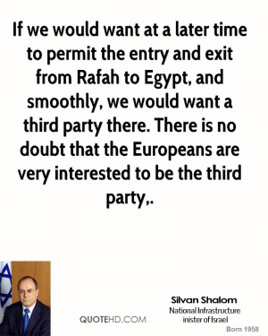 Silvan Shalom Quotes