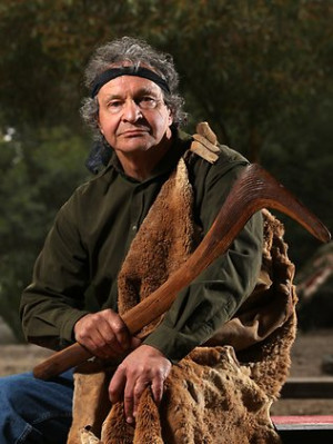 Wurundjeri elder Ian Hunter Picture Jake Nowakowski Source Herald