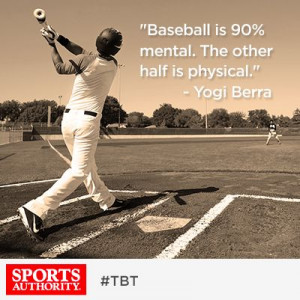 ... funny quote from Yogi Berra. Know any other wacky sports quotes? #TBT