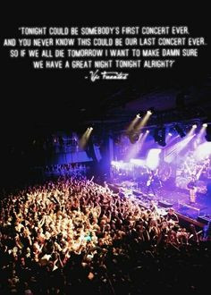 quote says at every single concert more vic fuentes quotes concerts ...