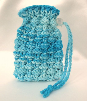 Soap Saver Pouch Knit Soap Sack Turquoise by SticksNStonesGifts, $6.50 ...