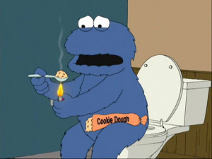 cookie monster addicted to cookies its so hard to quit