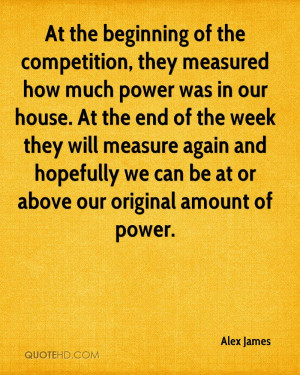 At the beginning of the competition, they measured how much power was ...