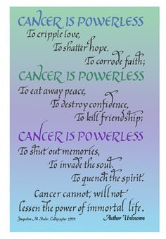 found this quote to be very inspiring during my cancer experience ...