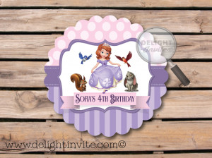 Free Quotes Pics on: Sofia The First Birthday Thank You Card