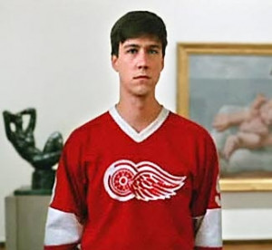 Cameron Frye from Ferris Bueller reppin' a Detroit Red Wings jersey ...