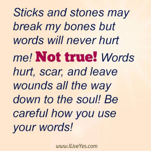 Words can hurt. They can leave emotional scars that never heal. Guard ...