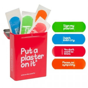 ... Waldo Pancake Tin of Plasters - Humorous quotes - Novelty Plasters