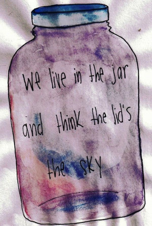 We live in the jar and think the lid's the sky.