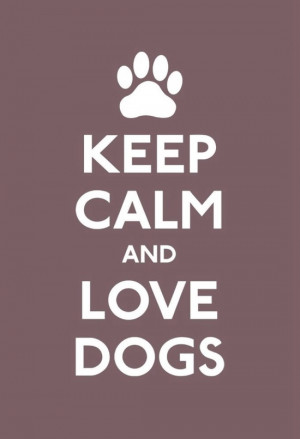 dogs, illustration quote, keep calm, love, text
