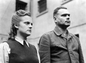 Bergen Belsen, Germany, Josef Kramer and Irma Grese after their arrest ...
