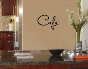French CAFE Kitchen Vinyl Wall Word Art Sticker Decal Lettering. $14 ...