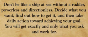 Don't be like a ship at #sea without a rudder, powerless and ...